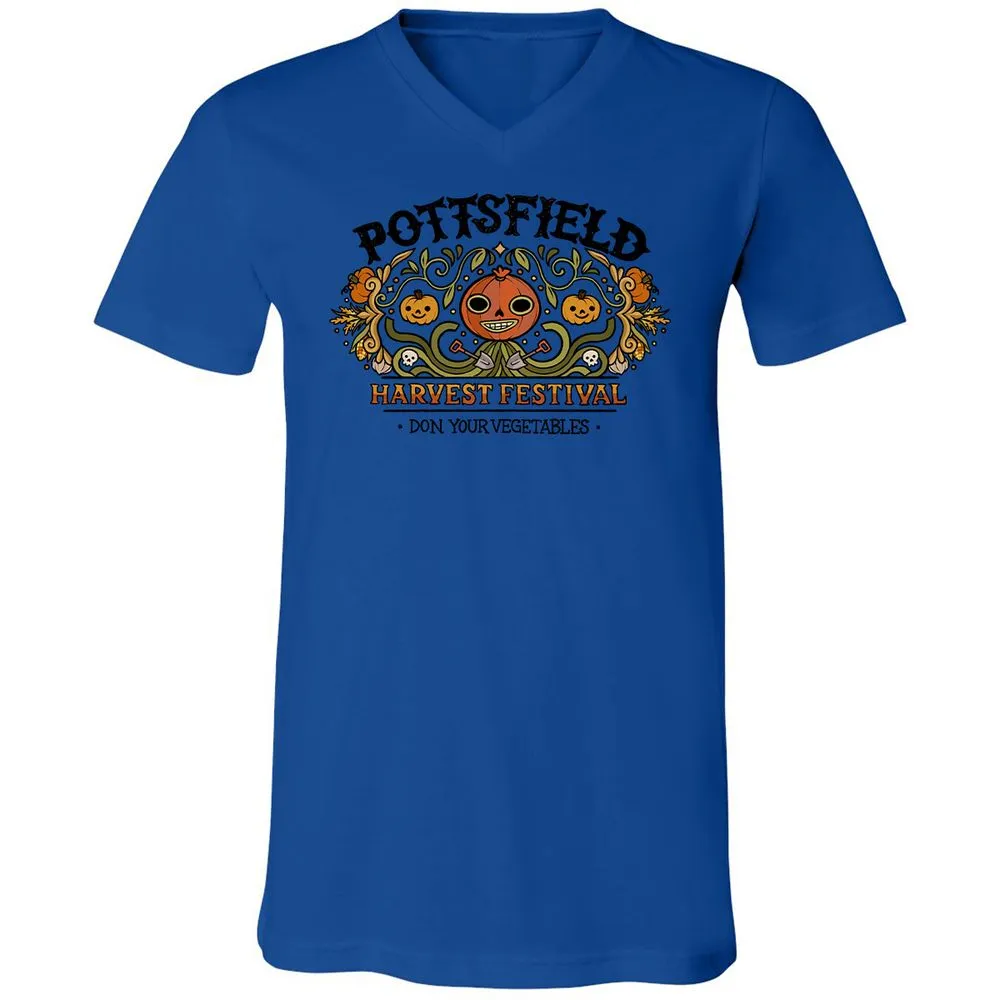 Unisex V-Neck T-Shirt - RWU843PM - True Royal - 4