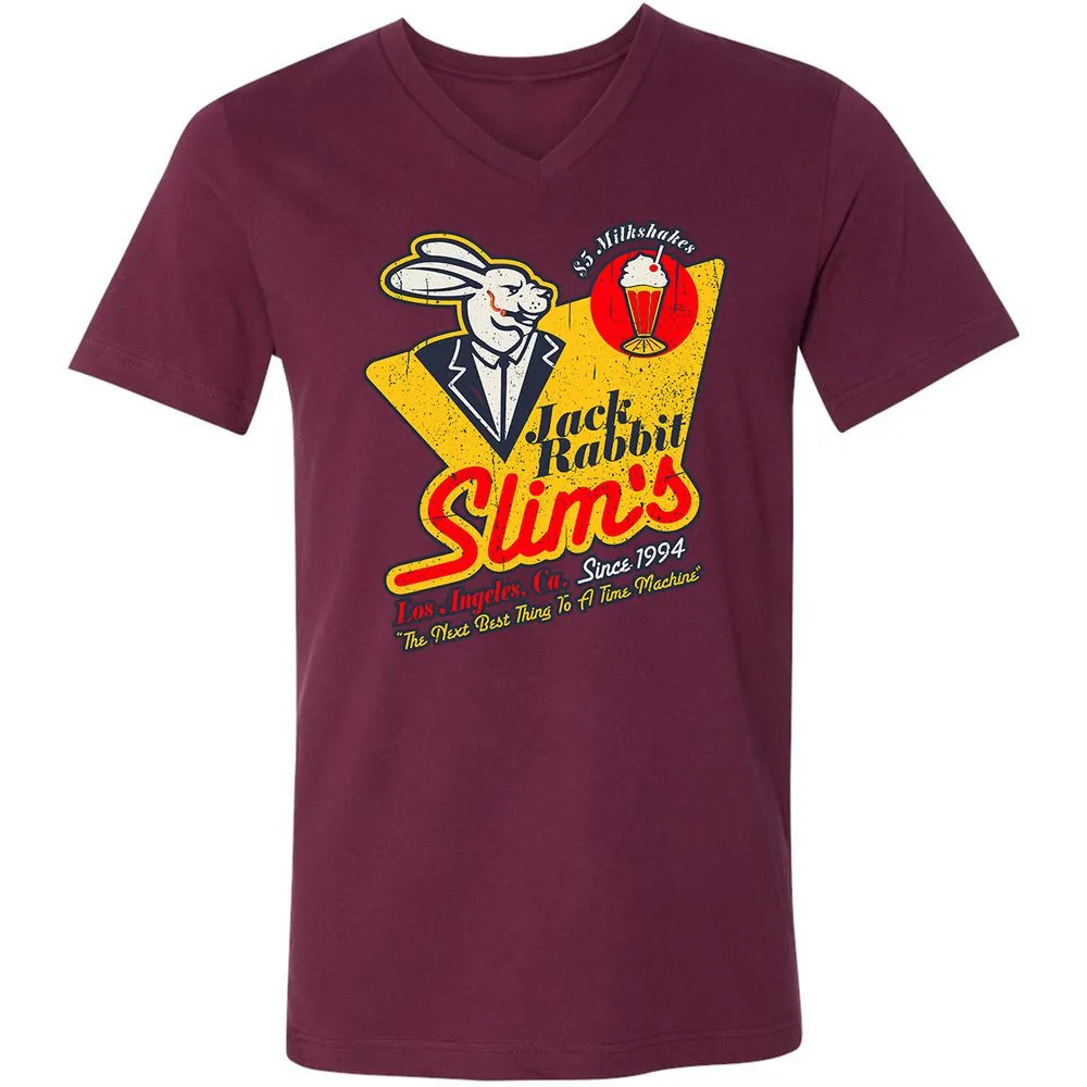 Unisex V-Neck T-Shirt - 211ANB8K - Maroon - 6