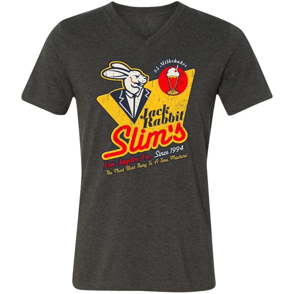 Unisex V-Neck T-Shirt - 211ANB8K - Dark Grey Heather - 8