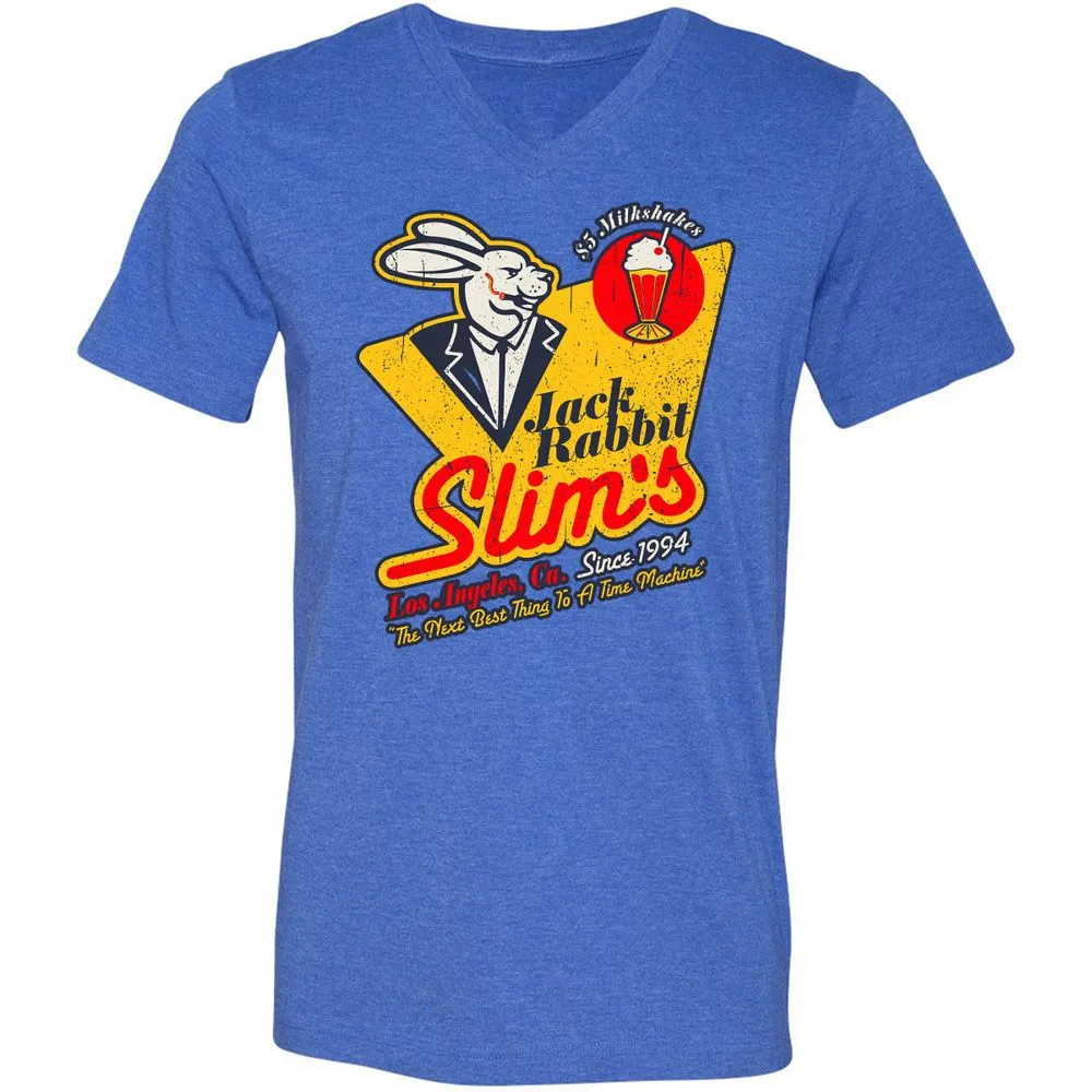 Unisex V-Neck T-Shirt - 211ANB8K - Heather True Royal - 14