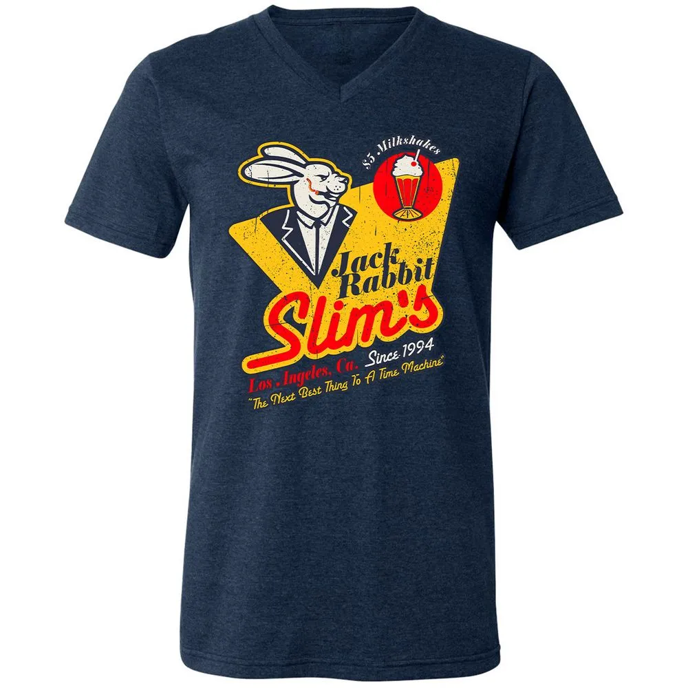 Unisex V-Neck T-Shirt - 211ANB8K - Heather Navy - 15