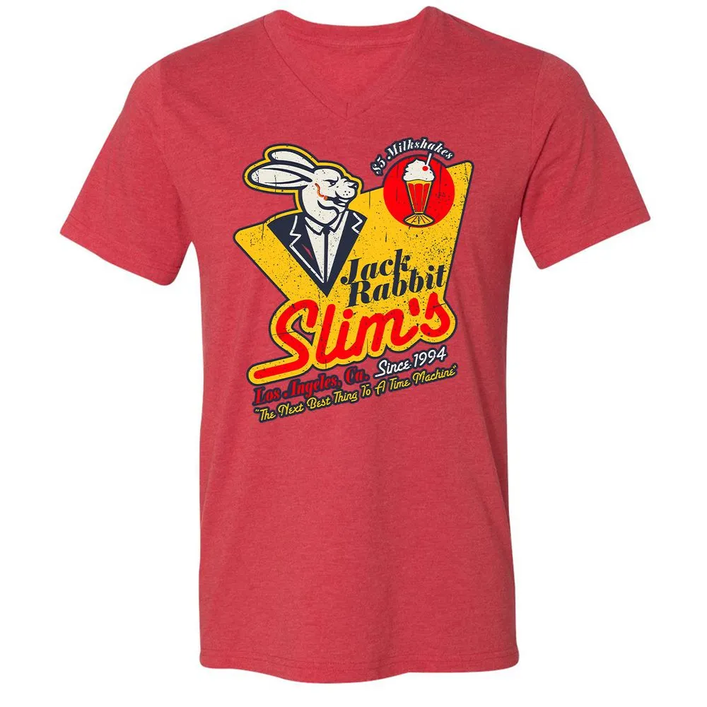 Unisex V-Neck T-Shirt - 211ANB8K - Heather Red - 16