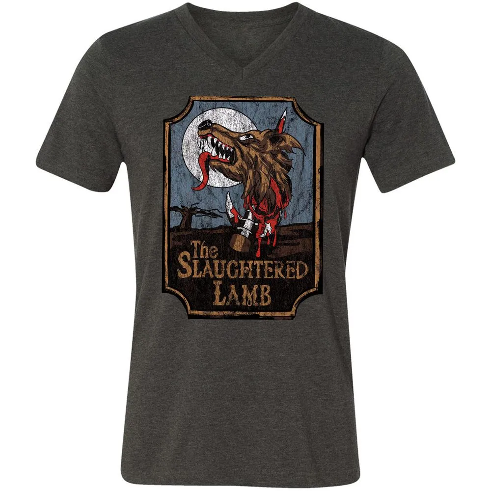 Unisex V-Neck T-Shirt - DLWPCGS2 - Dark Grey Heather - 8