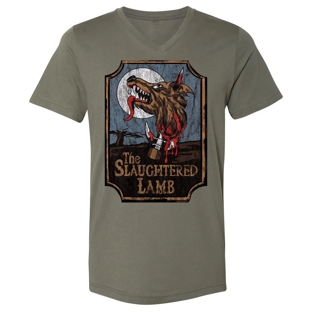 Unisex V-Neck T-Shirt - DLWPCGS2 - Military Green - 10