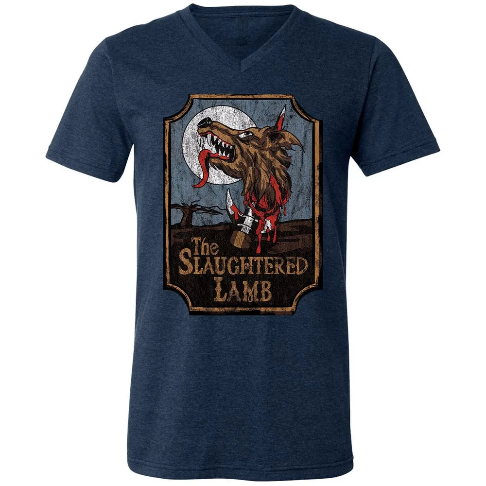 Unisex V-Neck T-Shirt - DLWPCGS2 - Heather Navy - 15
