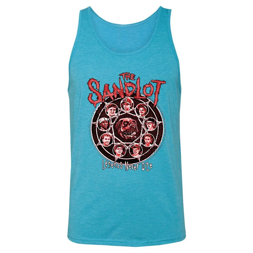 Unisex Jersey Tank - DJSHL549 - Aqua Triblend - 3