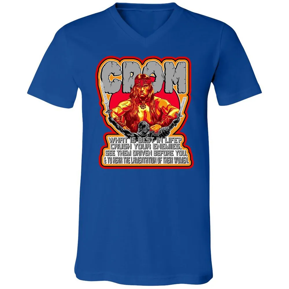 Unisex V-Neck T-Shirt - G2HUM18G - True Royal - 4