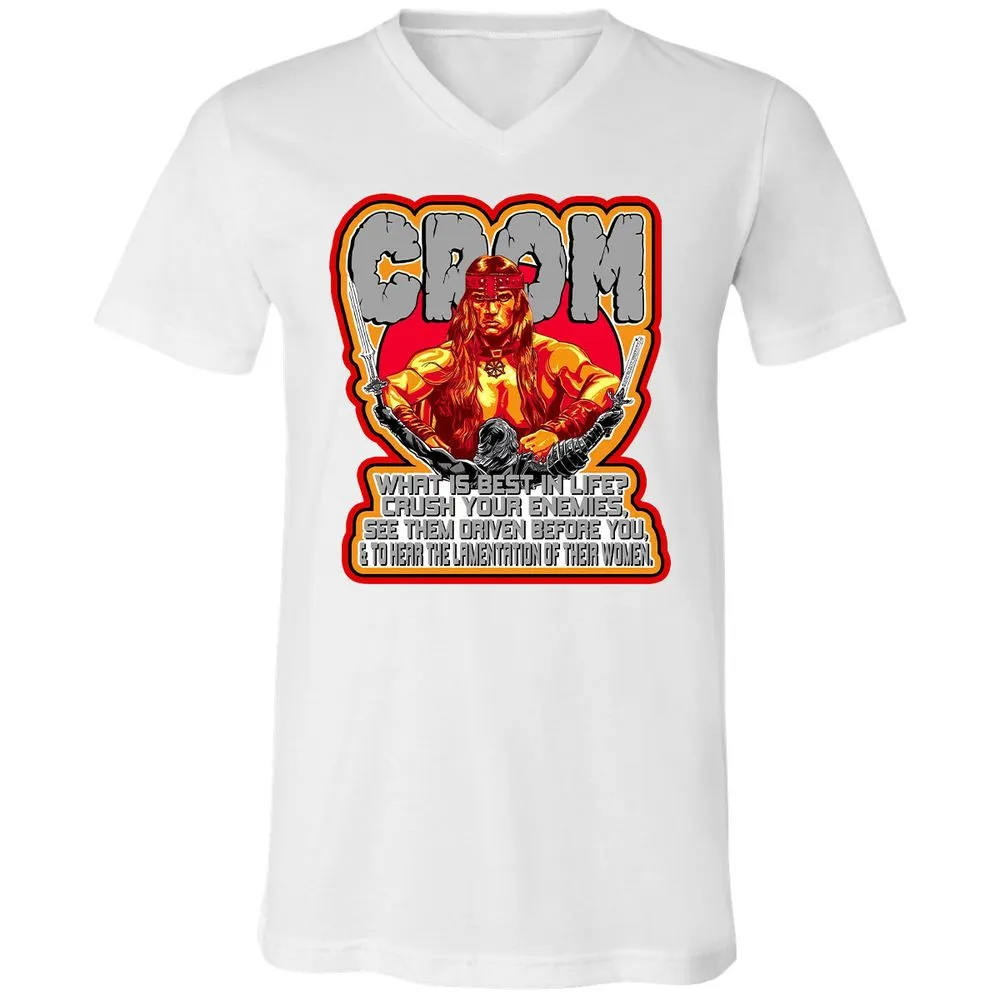 Unisex V-Neck T-Shirt - G2HUM18G - White - 5