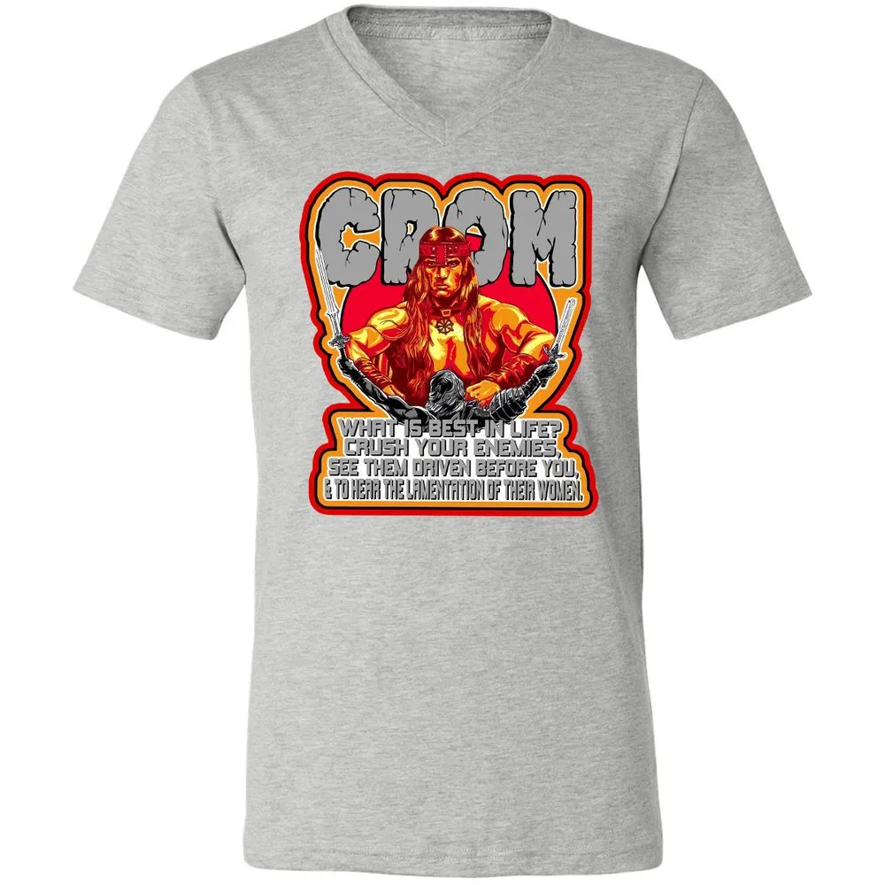 Unisex V-Neck T-Shirt - G2HUM18G - Athletic Heather - 7