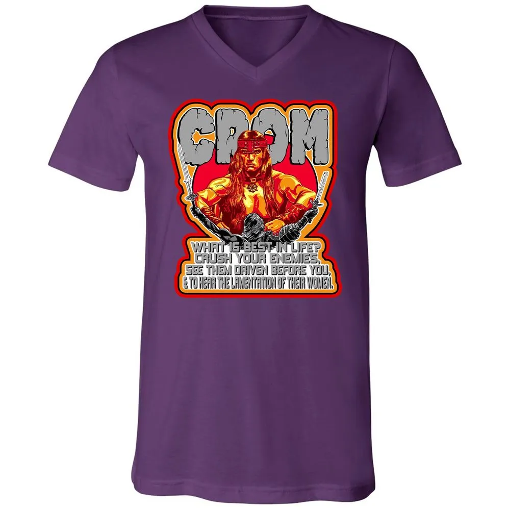 Unisex V-Neck T-Shirt - G2HUM18G - Team Purple - 9