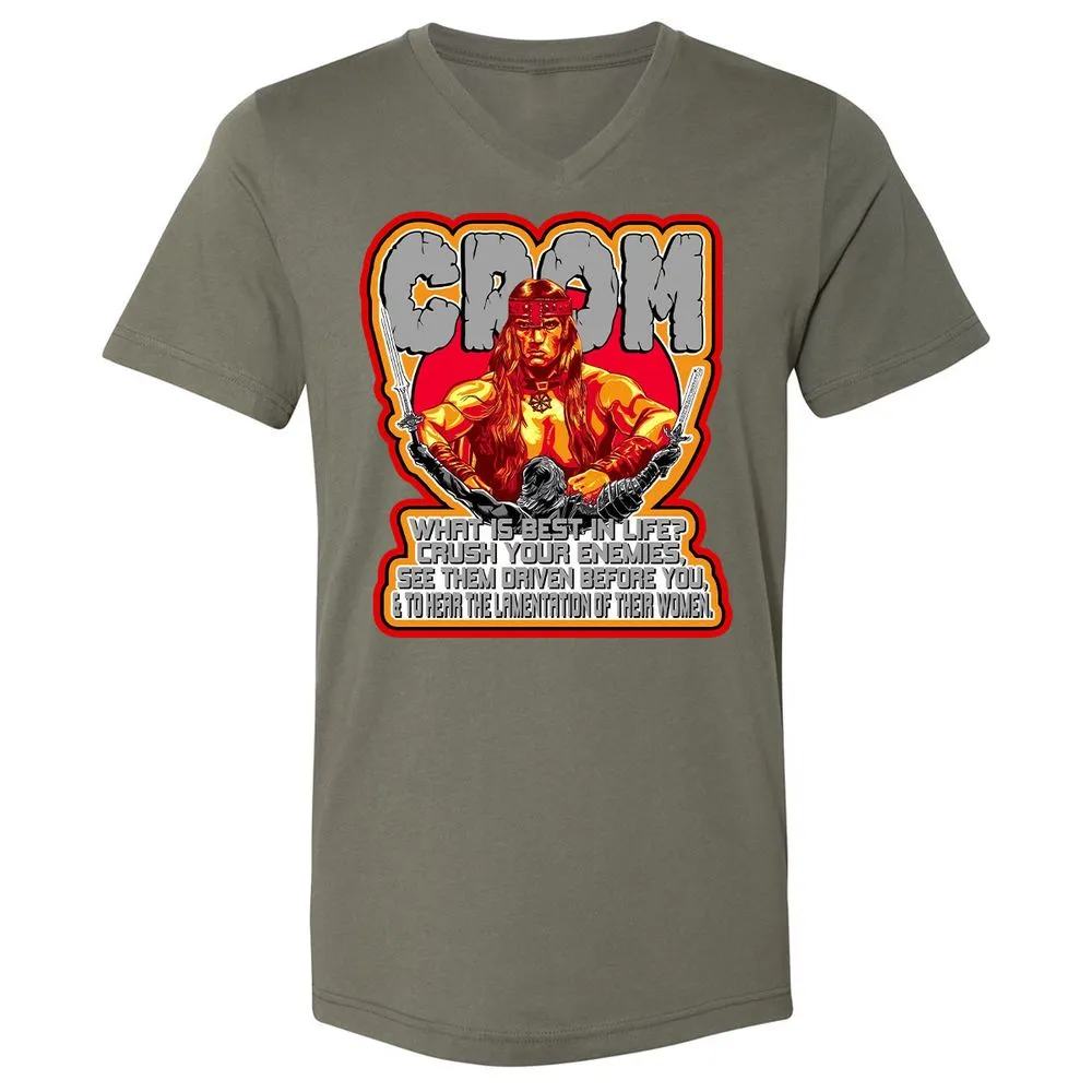 Unisex V-Neck T-Shirt - G2HUM18G - Military Green - 10