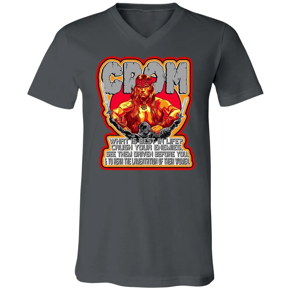 Unisex V-Neck T-Shirt - G2HUM18G - Asphalt - 12