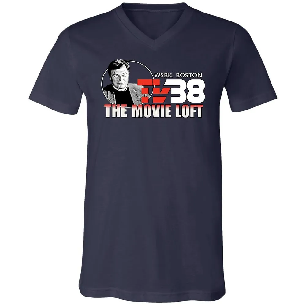 Unisex V-Neck T-Shirt - JQXRQ16J - Navy - 2