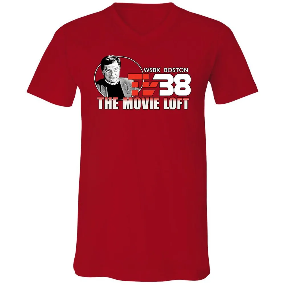 Unisex V-Neck T-Shirt - JQXRQ16J - Red - 3