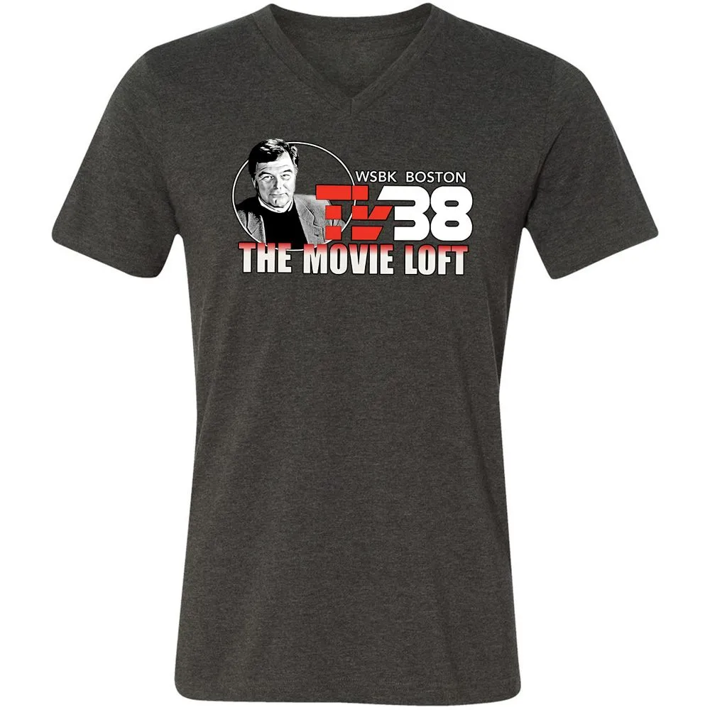 Unisex V-Neck T-Shirt - JQXRQ16J - Dark Grey Heather - 8