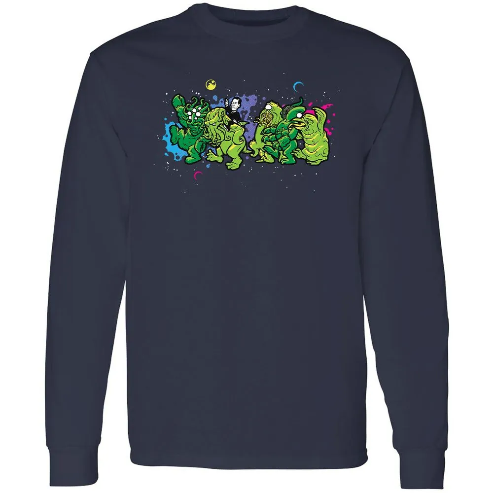 Long Sleeve T-Shirt - A6VXN9G8 - Navy - 2