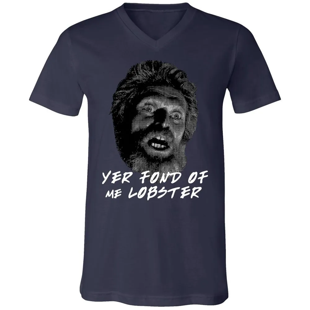 Unisex V-Neck T-Shirt - YQK4AUJL - Navy - 2