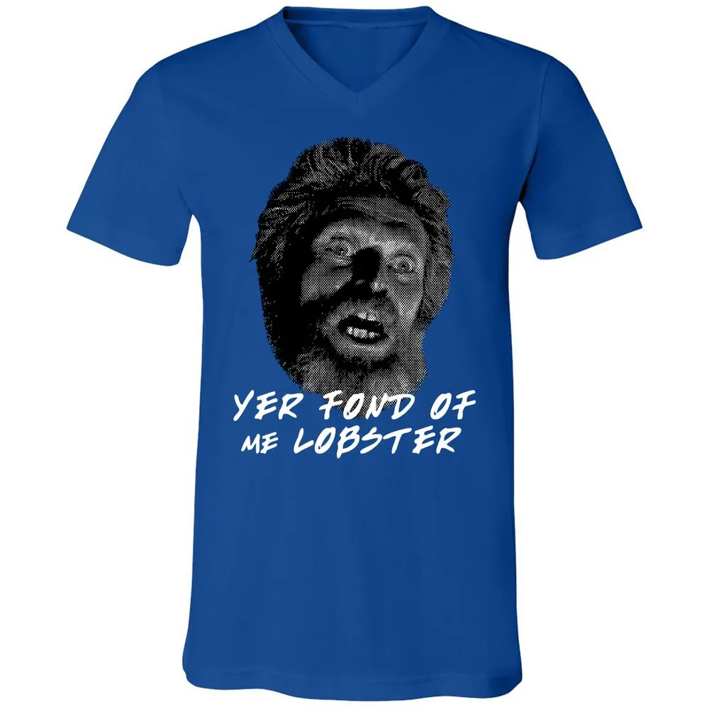 Unisex V-Neck T-Shirt - YQK4AUJL - True Royal - 4