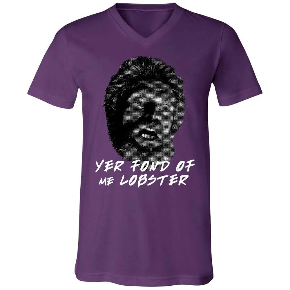 Unisex V-Neck T-Shirt - YQK4AUJL - Team Purple - 9