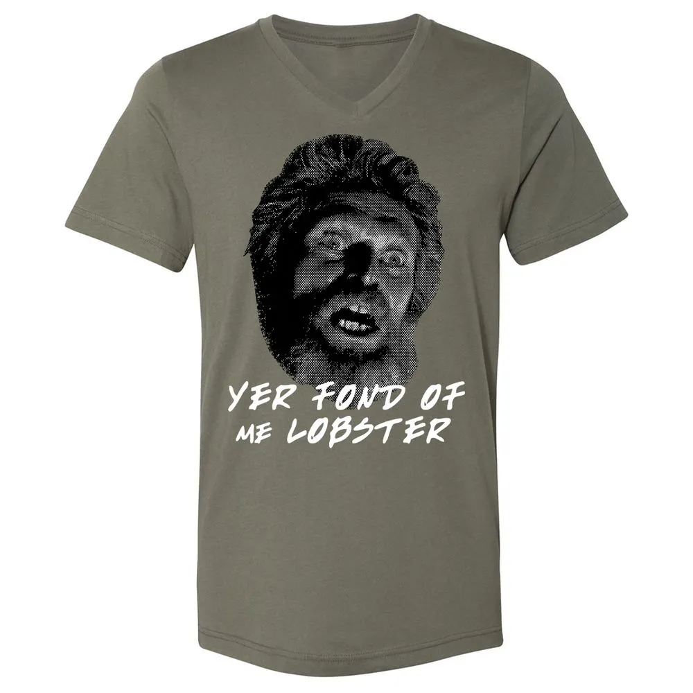 Unisex V-Neck T-Shirt - YQK4AUJL - Military Green - 10