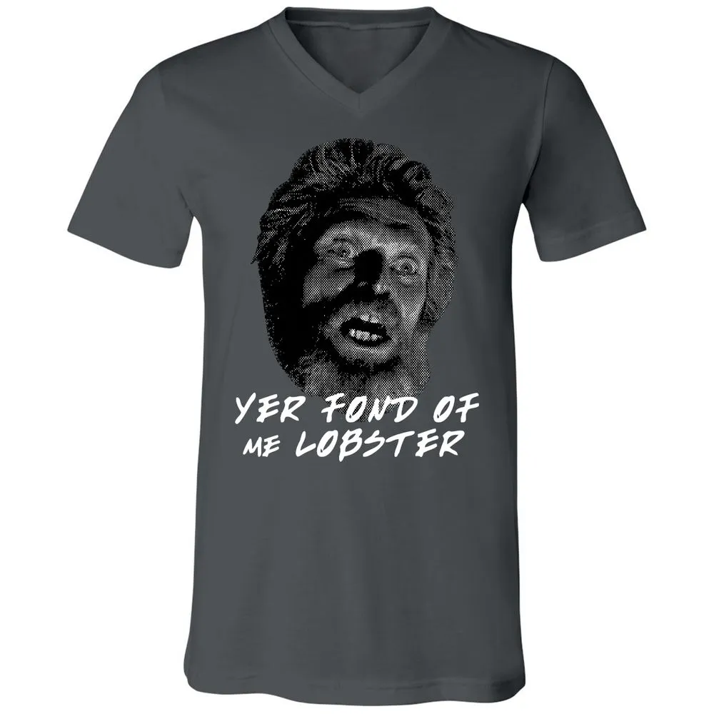 Unisex V-Neck T-Shirt - YQK4AUJL - Asphalt - 12