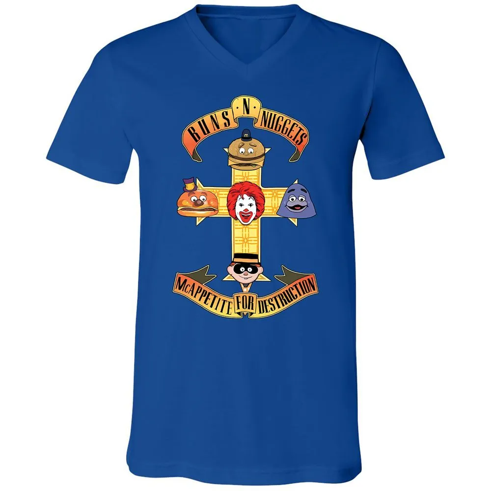 Unisex V-Neck T-Shirt - V2AB6LV9 - True Royal - 4