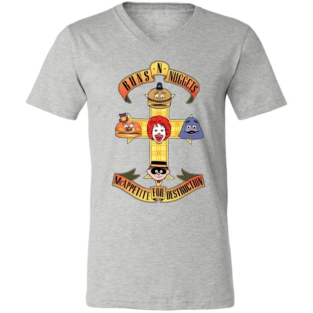 Unisex V-Neck T-Shirt - V2AB6LV9 - Athletic Heather - 7