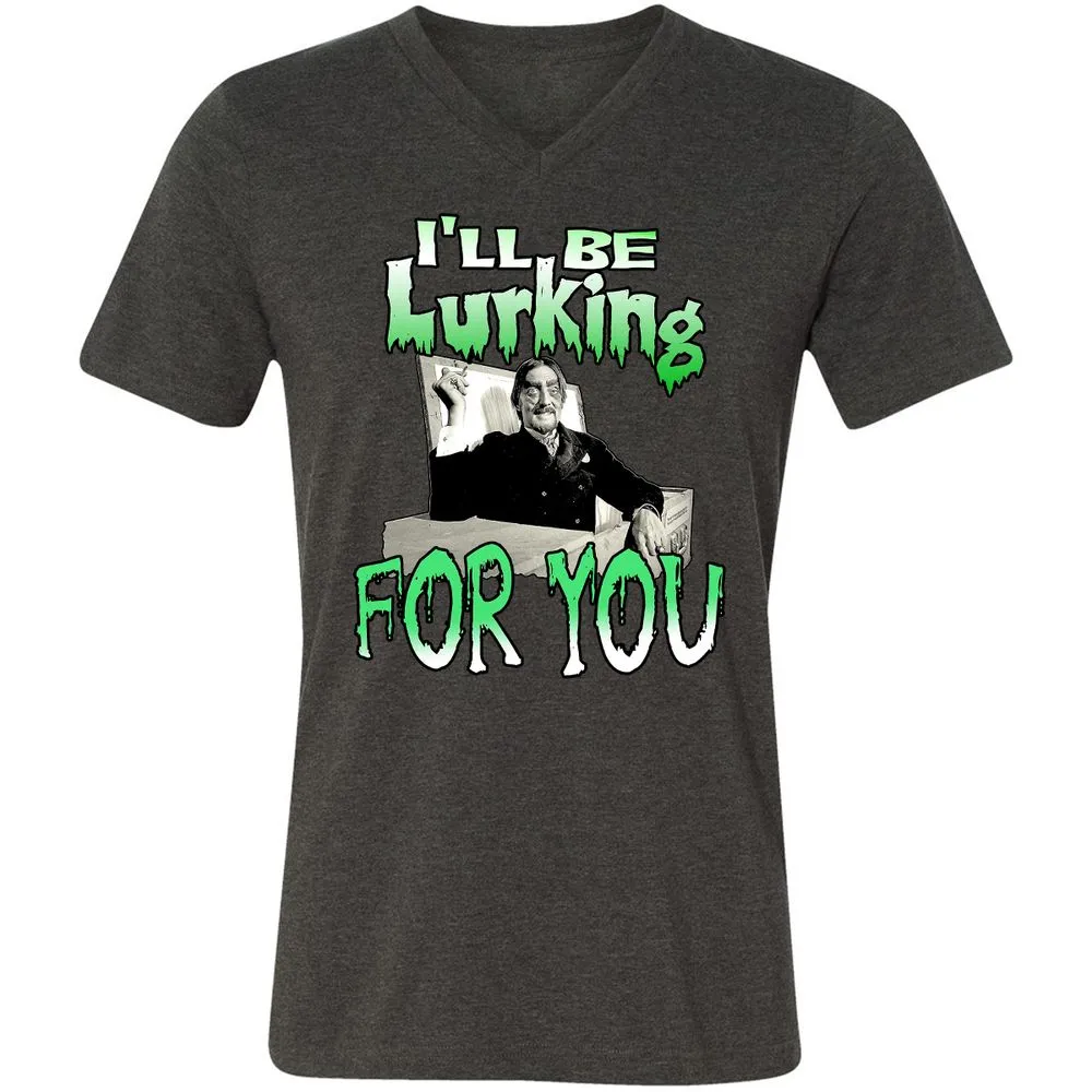 Unisex V-Neck T-Shirt - HTW4R57V - Dark Grey Heather - 8