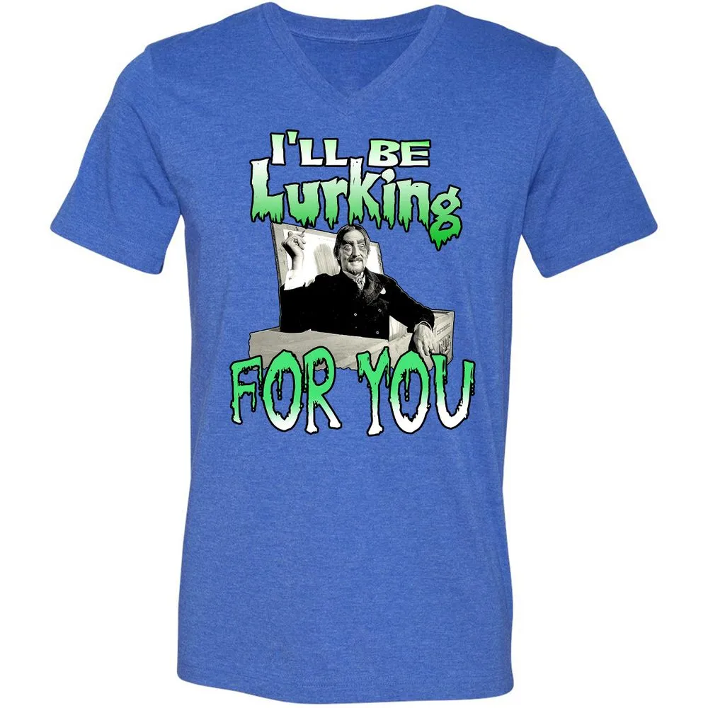 Unisex V-Neck T-Shirt - HTW4R57V - Heather True Royal - 14