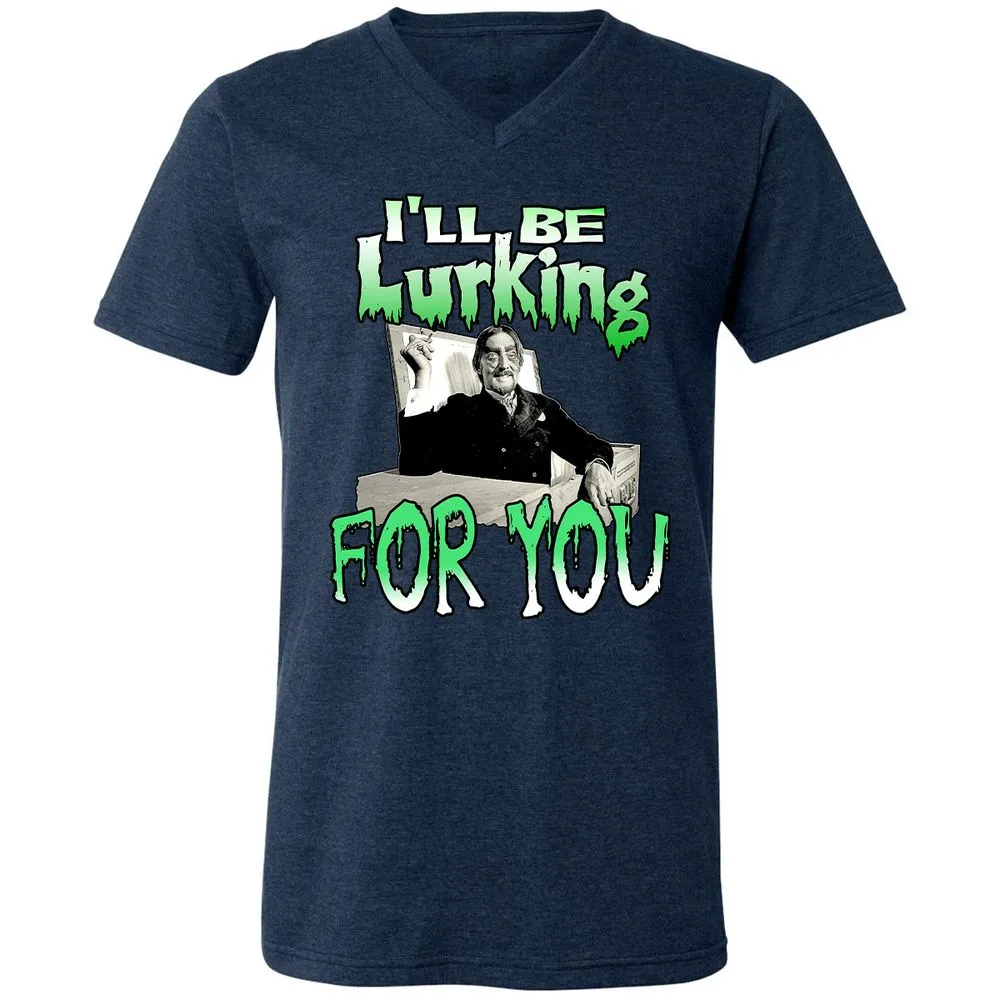 Unisex V-Neck T-Shirt - HTW4R57V - Heather Navy - 15