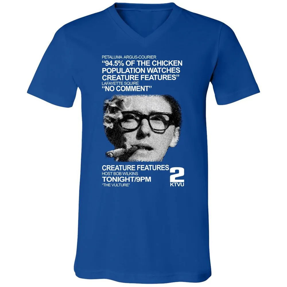 Unisex V-Neck T-Shirt - YNZ2LCQF - True Royal - 4