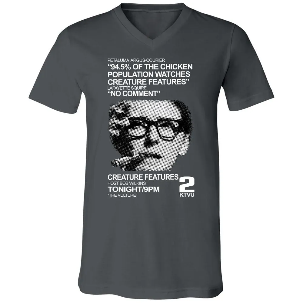 Unisex V-Neck T-Shirt - YNZ2LCQF - Asphalt - 12
