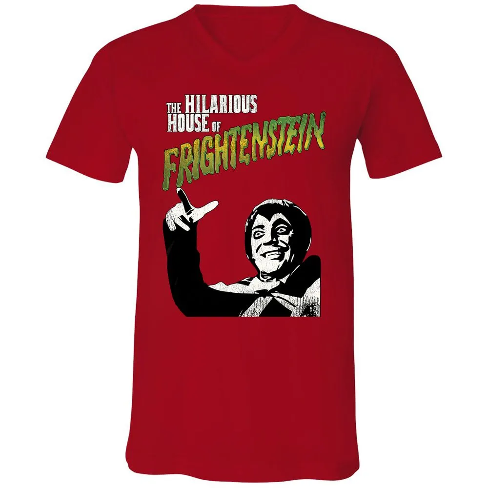 Unisex V-Neck T-Shirt - 8NS4EPXG - Red - 3