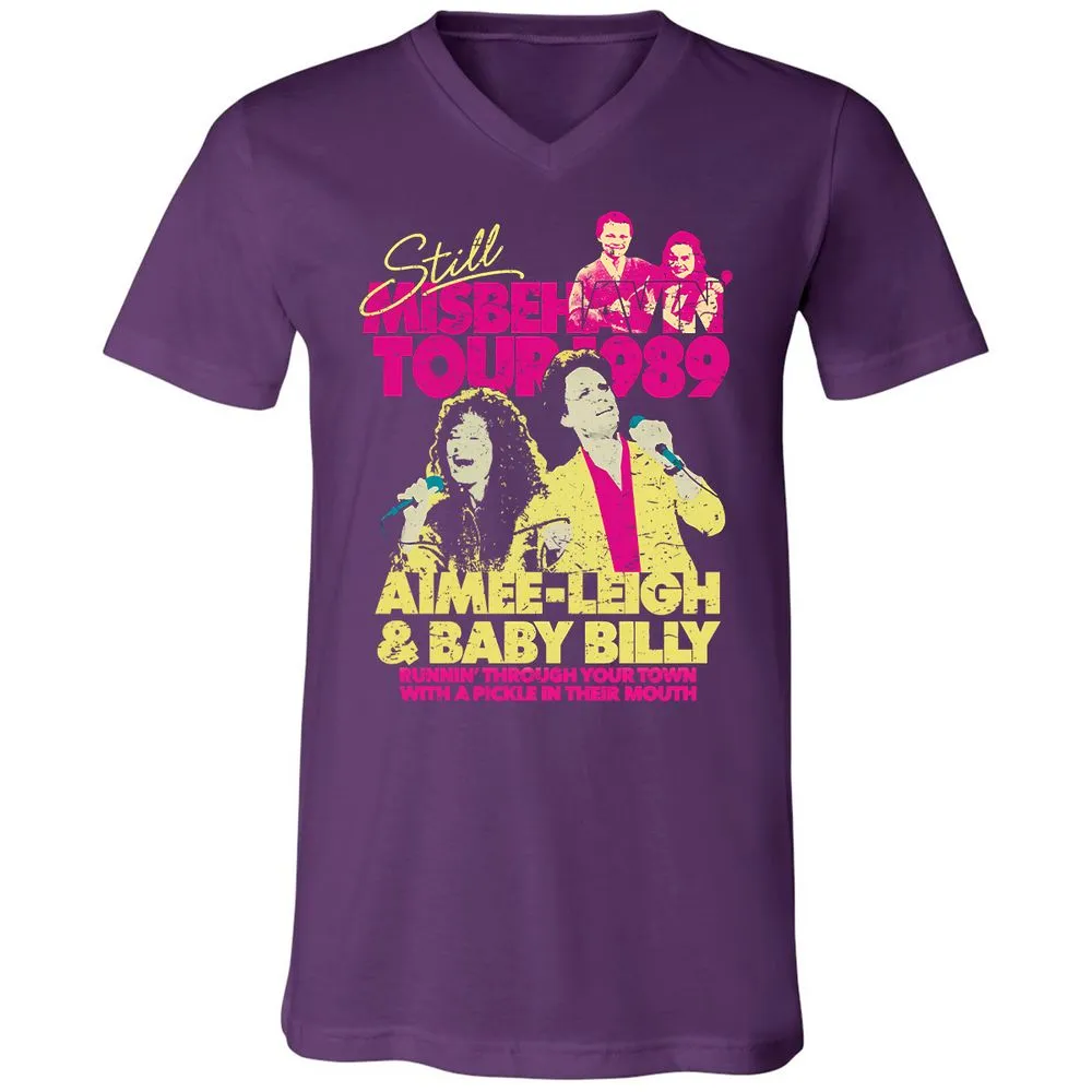 Unisex V-Neck T-Shirt - S1R1LEF7 - Team Purple - 9