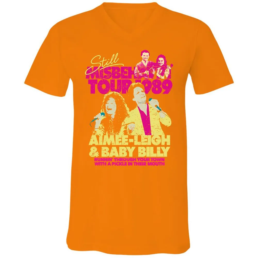 Unisex V-Neck T-Shirt - S1R1LEF7 - Orange - 11