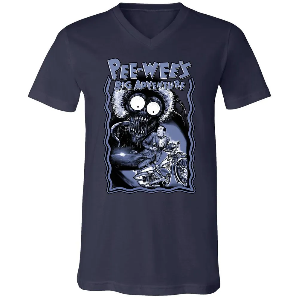 Unisex V-Neck T-Shirt - K518JZC9 - Navy - 2