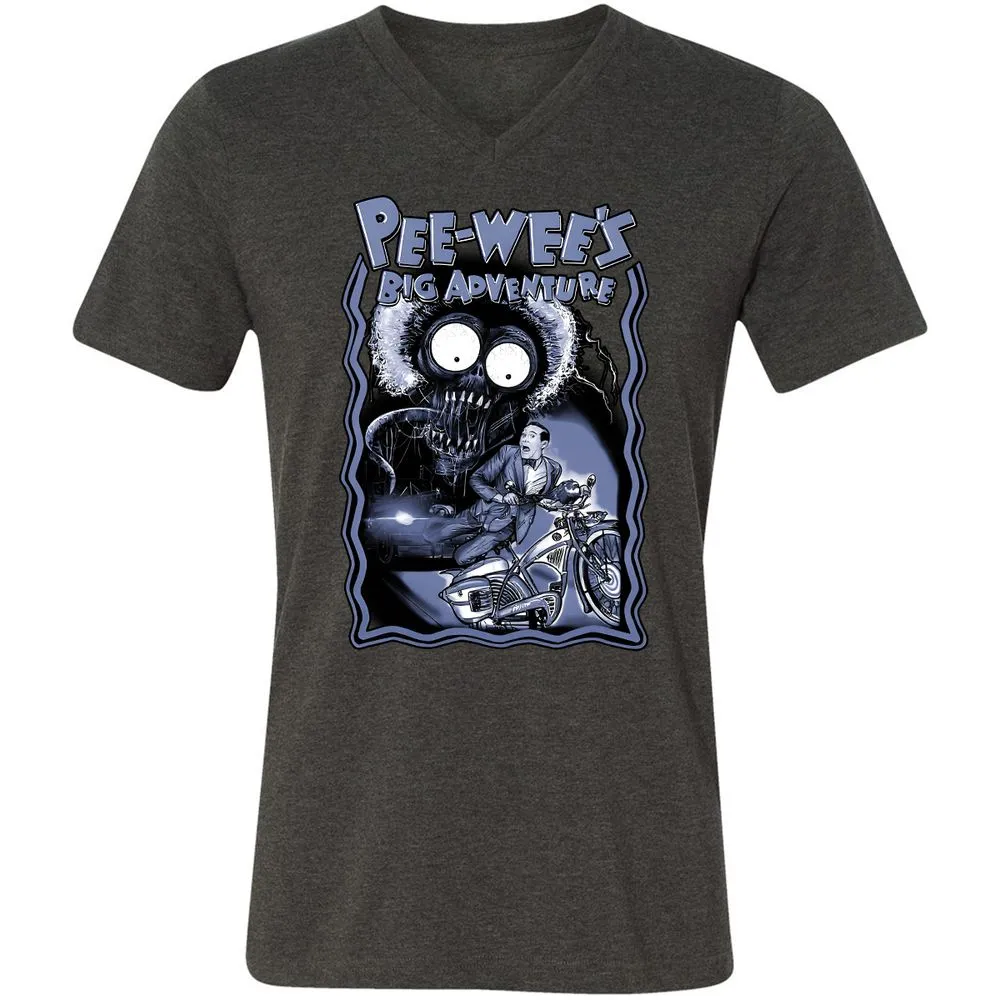 Unisex V-Neck T-Shirt - K518JZC9 - Dark Grey Heather - 8