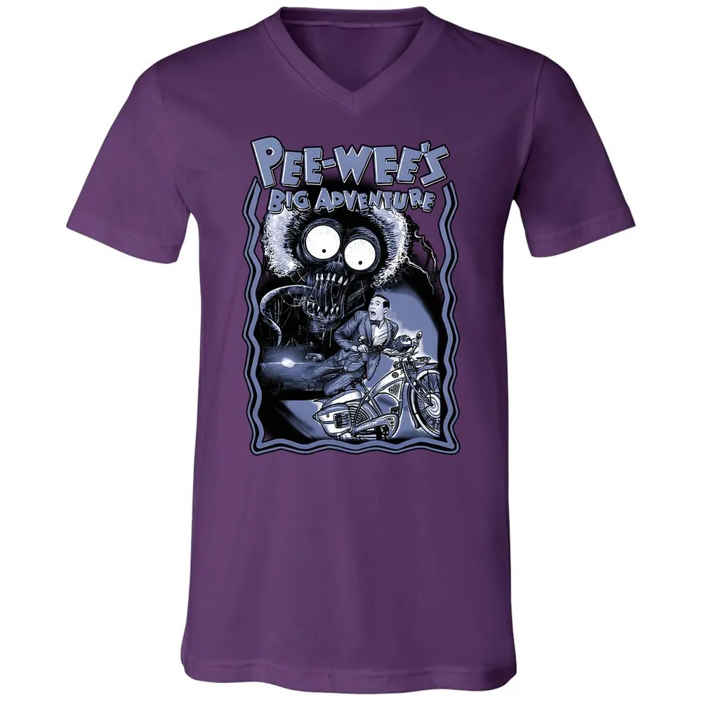 Unisex V-Neck T-Shirt - K518JZC9 - Team Purple - 9