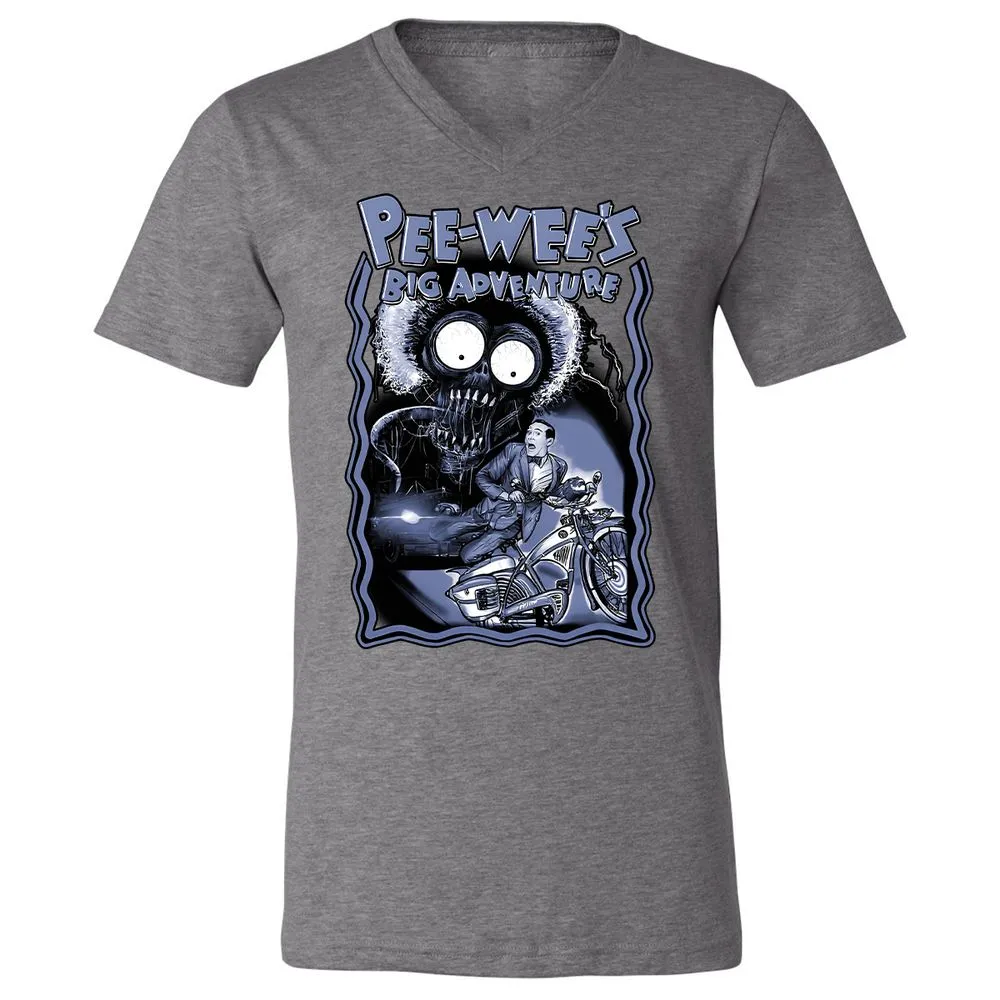 Unisex V-Neck T-Shirt - K518JZC9 - Deep Heather - 13