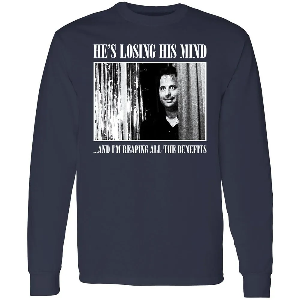 Long Sleeve T-Shirt - WU2B7Z8L - Navy - 2