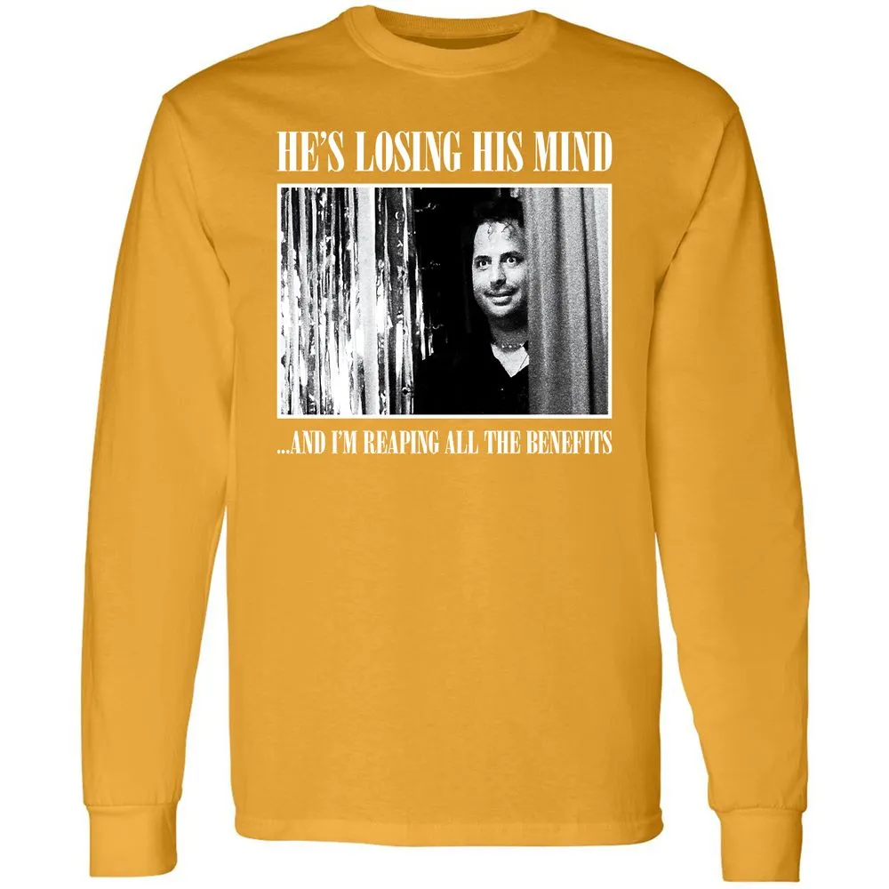 Long Sleeve T-Shirt - WU2B7Z8L - Gold - 9