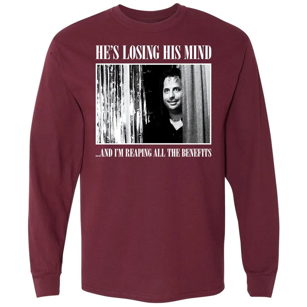 Long Sleeve T-Shirt - WU2B7Z8L - Maroon - 11