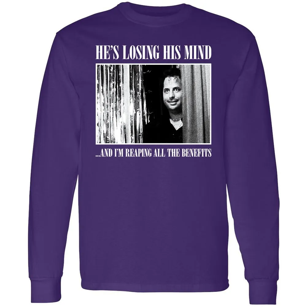Long Sleeve T-Shirt - WU2B7Z8L - Purple - 13