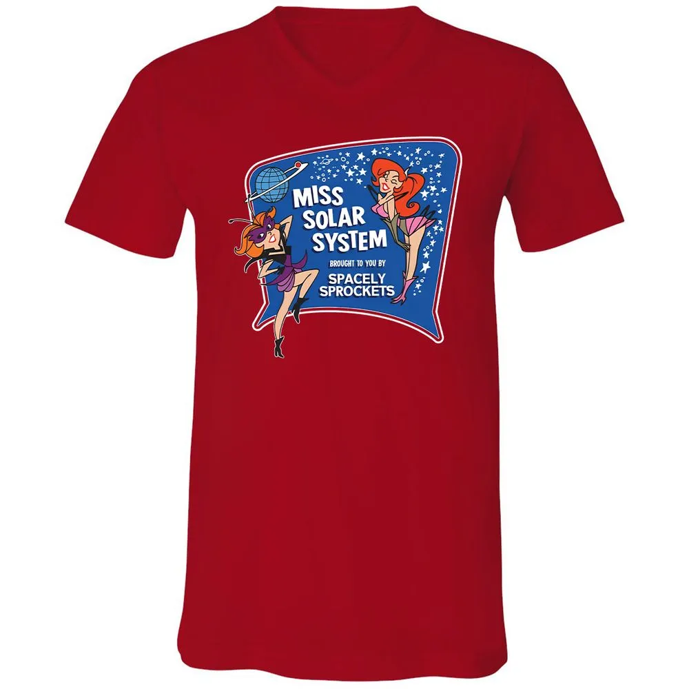 Unisex V-Neck T-Shirt - 53KA71NW - Red - 3