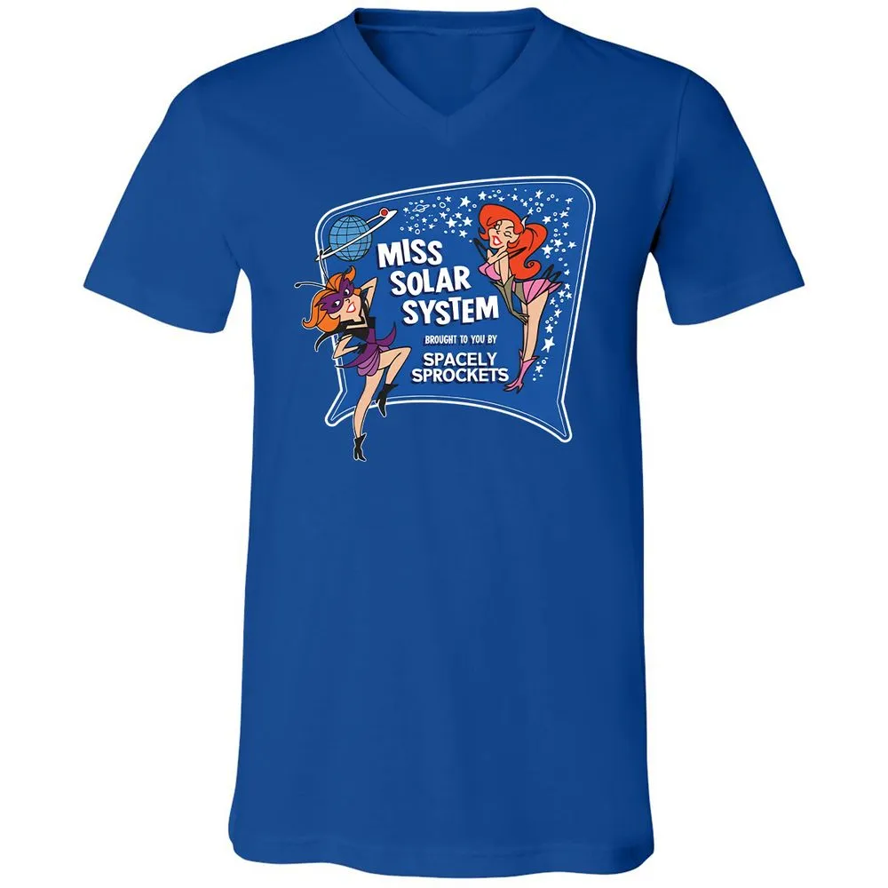 Unisex V-Neck T-Shirt - 53KA71NW - True Royal - 4