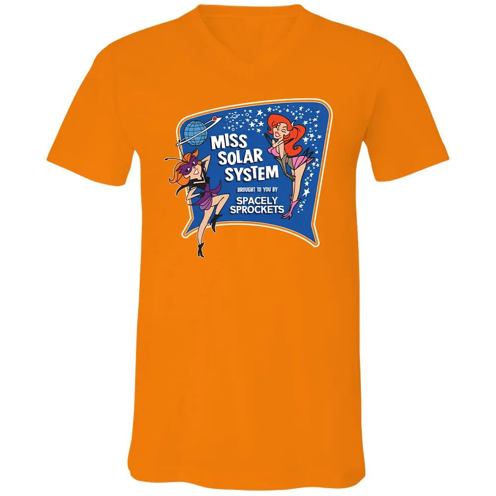 Unisex V-Neck T-Shirt - 53KA71NW - Orange - 11