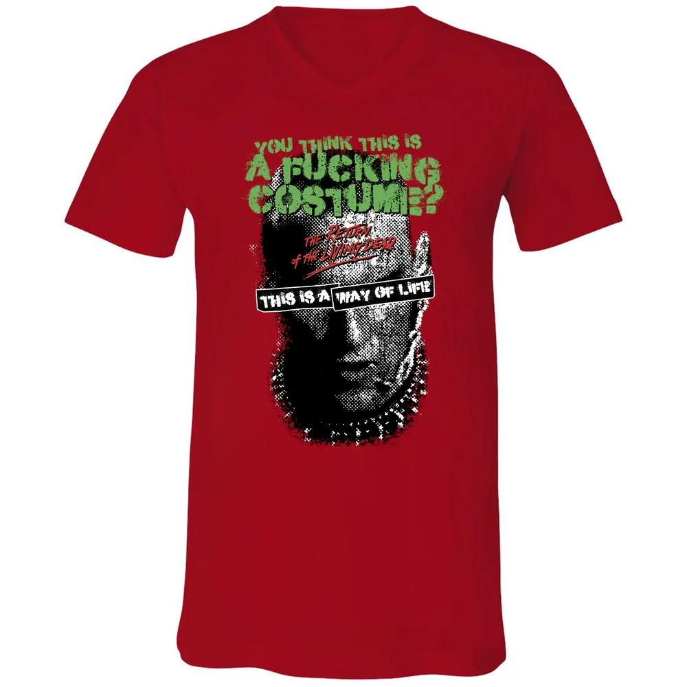 Unisex V-Neck T-Shirt - 11W3D3TT - Red - 3