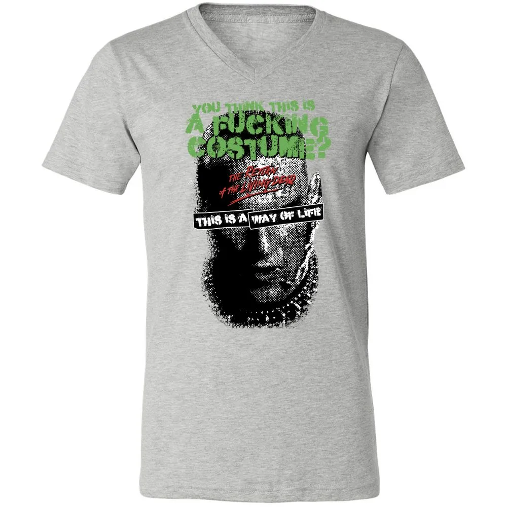 Unisex V-Neck T-Shirt - 11W3D3TT - Athletic Heather - 7