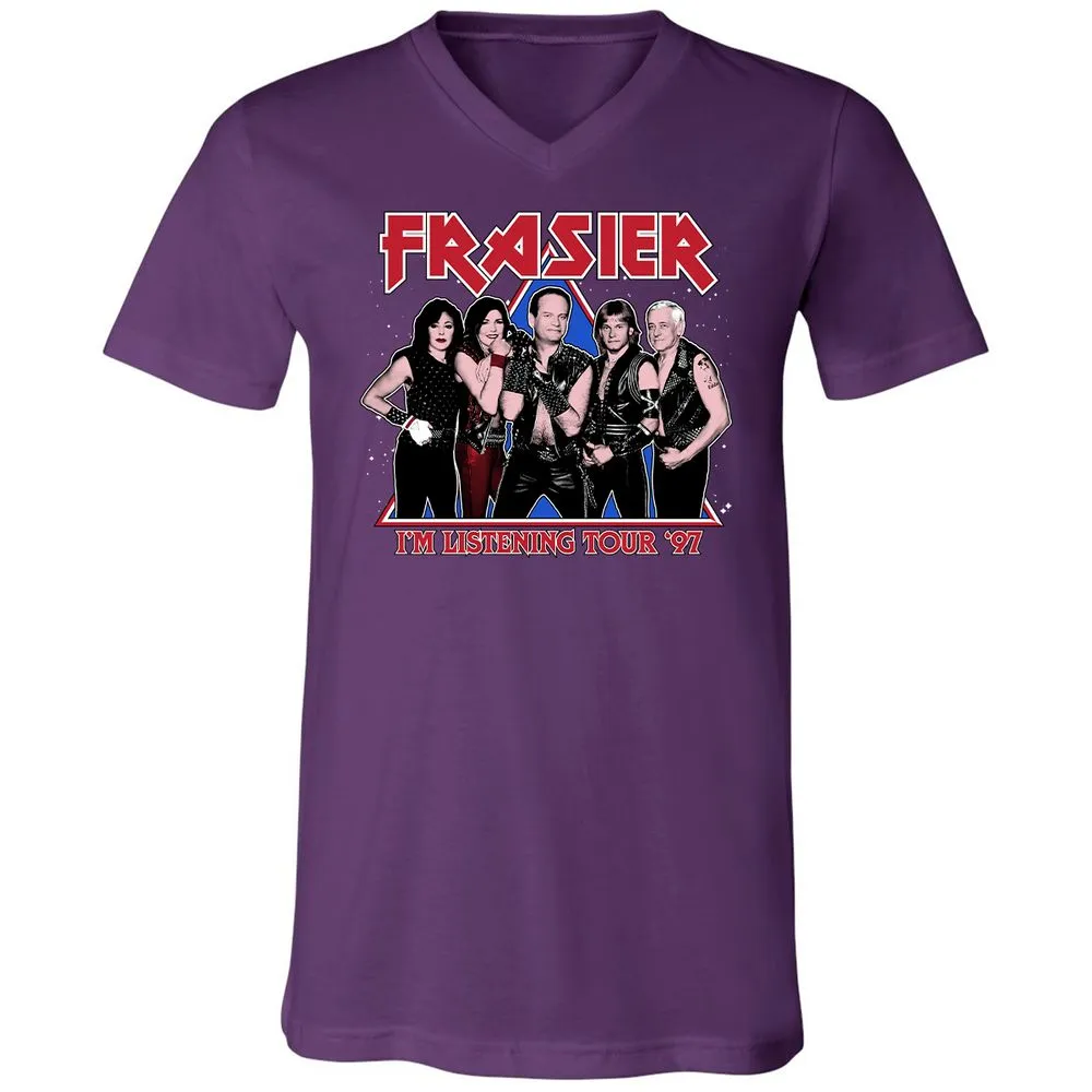 Unisex V-Neck T-Shirt - 875MG6PD - Team Purple - 9