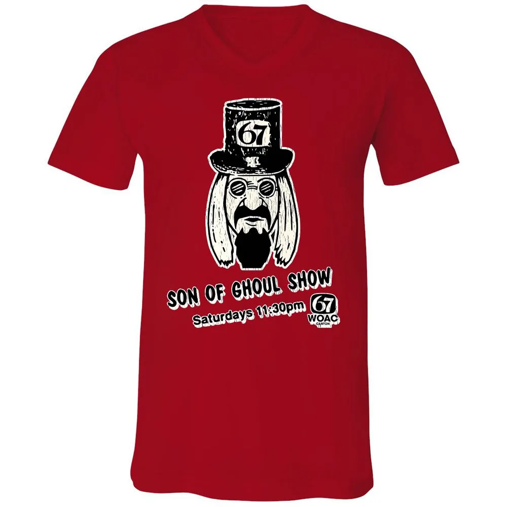 Unisex V-Neck T-Shirt - R5B52KSH - Red - 3